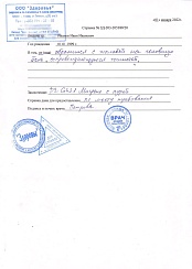 Справка от специалиста