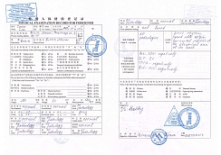 Справка для выезда в Китай, Японию, Вьетнам